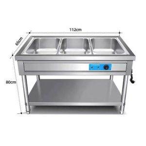 BAIN MARIE 3 GN WITH STAND