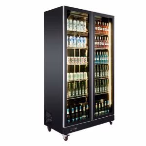 Double door showcase chiller
