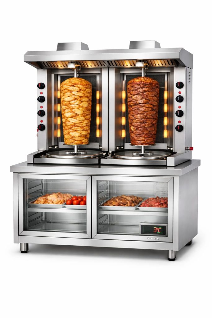 Gas shawerma machine Under Counter Chiller